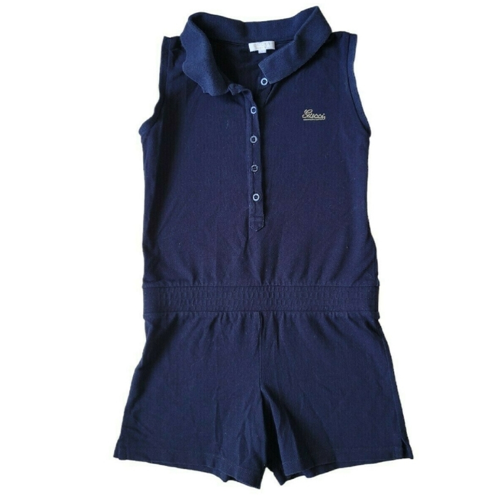 Gucci Navy Blue Kids Romper